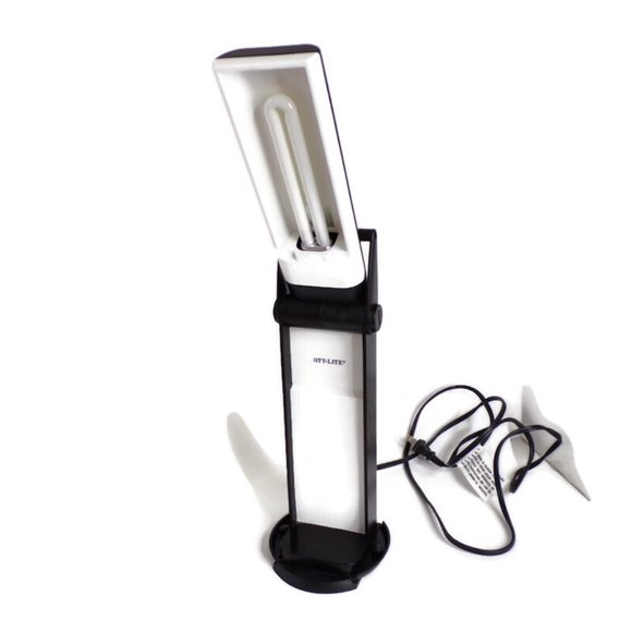 OTT-LITE Desk Top Lamp Model L139AB Black 2005 With Swivel Base ESHG2756  2/22 - Picture 4 of 7